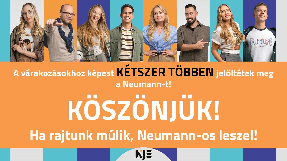 Közel 2000 egyetemi hallgató kezdheti meg tanulmányait a Neumannon