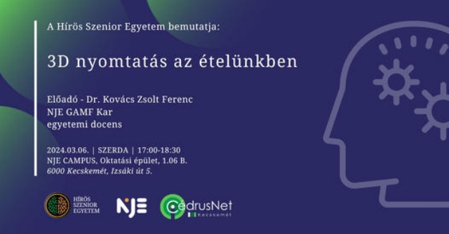 3D nyomtatás az ételünkben