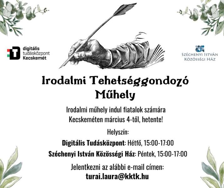 Indul az irodalmi tehetséggondozó műhely