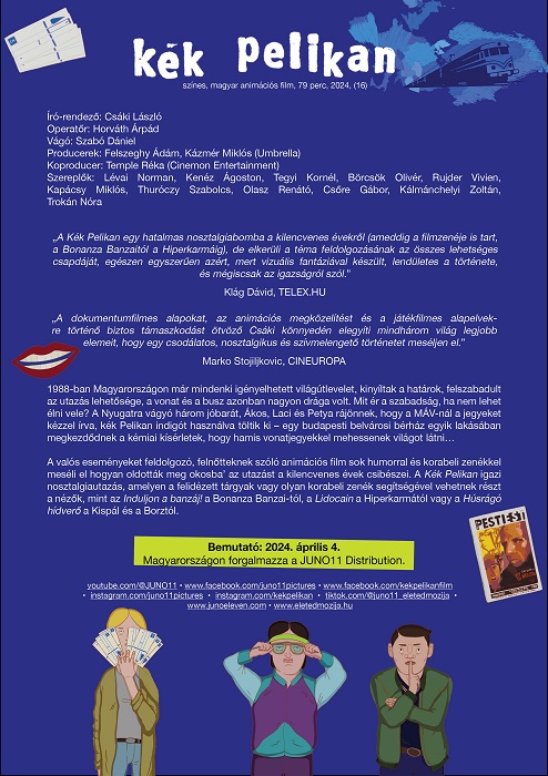 Kék Pelikan - animációs film - Kecskeméten