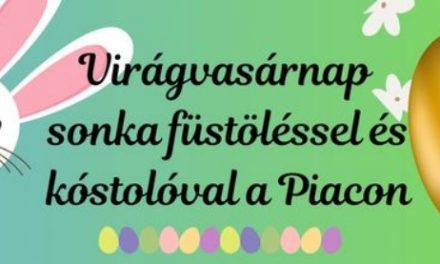 Virágvasárnap sonkafüstölés a kecskeméti piacon