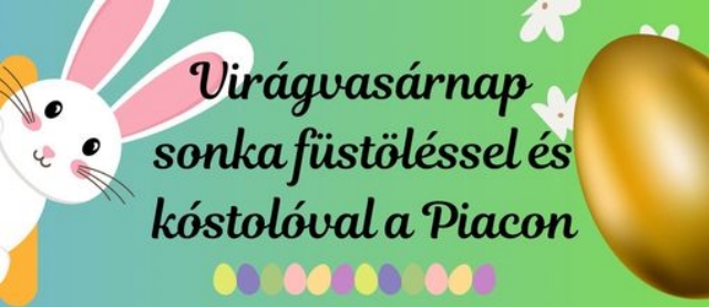 Virágvasárnap sonkafüstölés a kecskeméti piacon