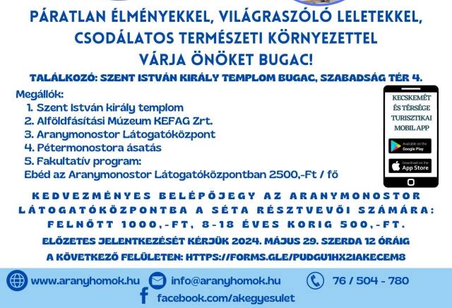 Sétáljon velünk Bugacon!