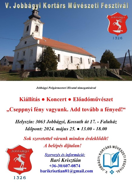 „Cseppnyi fény vagyunk. Add tovább a fényed!” – az V. Jobbágyi Művészeti Fesztivál mottója