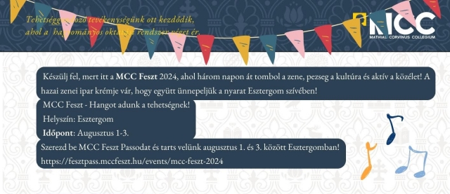 Ismét Esztergom ad otthont az MCC Fesztnek
