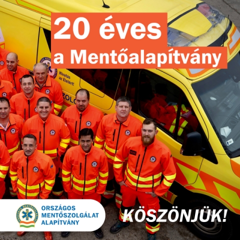 20 éves a Mentőalapítvány