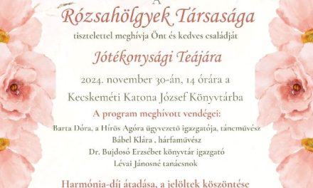 A Rózsahölgyek jótékonysági teadélutánja