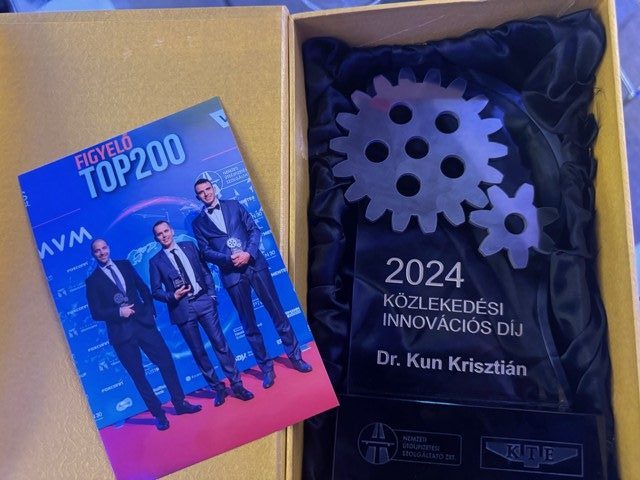 Figyelő TOP200: a Neumann János Egyetem oktatói nyerték az idei Közlekedési Innovációs Díjat