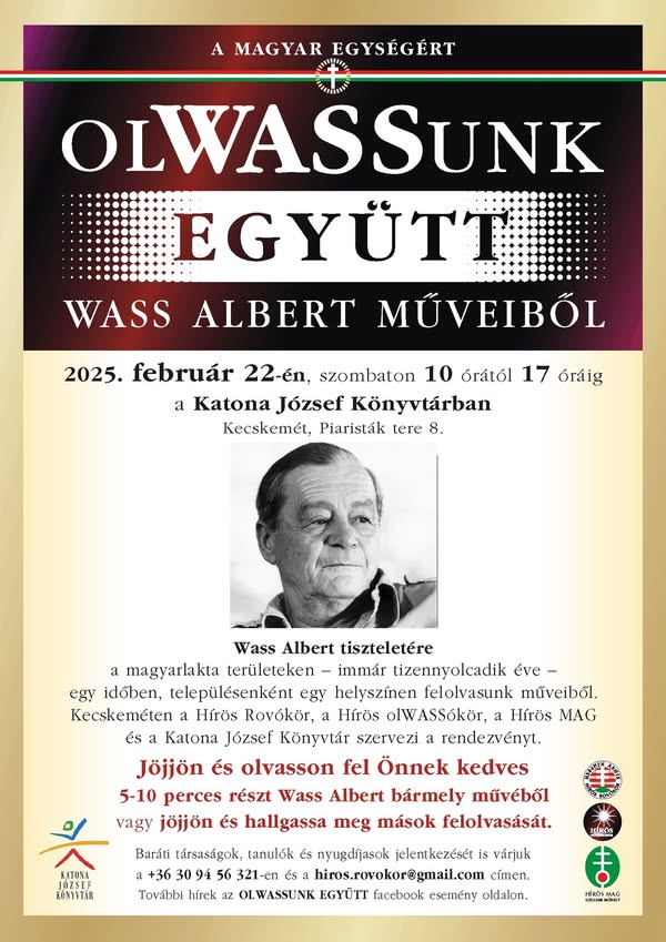 OLWASSUNK EGYÜTT Wass Albert műveiből!