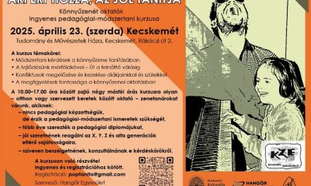 Képzés könnyűzenét oktatóknak Kecskeméten