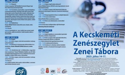 A Kecskeméti Zenészegylet nyári tábora