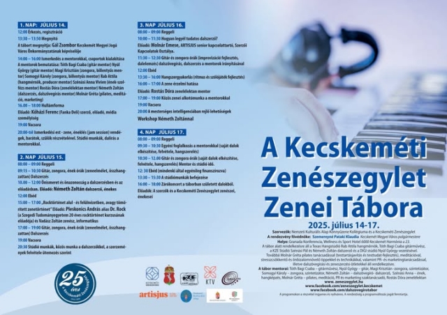 A Kecskeméti Zenészegylet nyári tábora