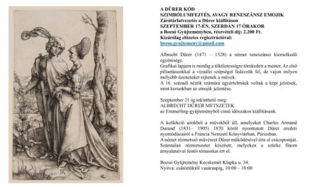 A DÜRER KÓD – Záró tárlatvezetés