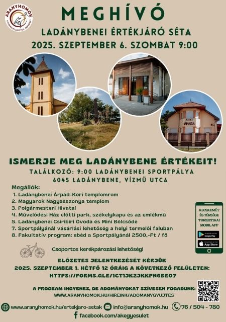 Ladánybene kincsei - Értékjáró séta