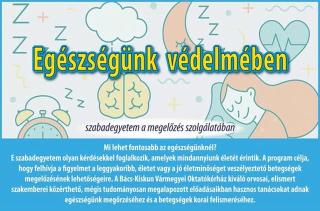 Nincs fontosabb az egészségünknél!