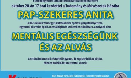 Nincs fontosabb az egészségünknél!