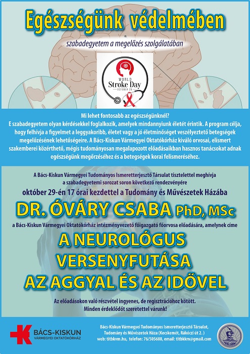 A stroke világnapja: A neurológus versenyfutása az aggyal és az idővel - Meghívó