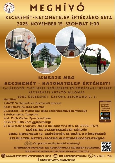 Ismerje meg Kecskemét-Katonatelep értékeit!