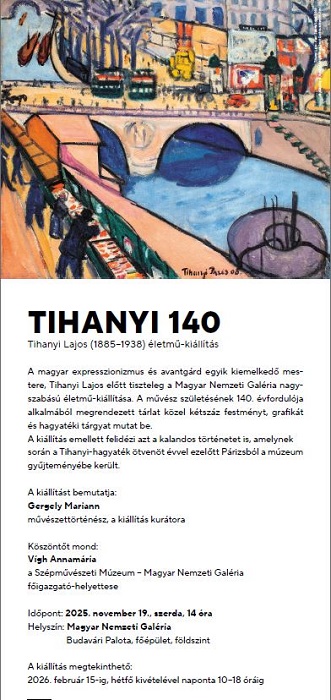 Tihanyi 140 - kiállításmegnyitó - MNG