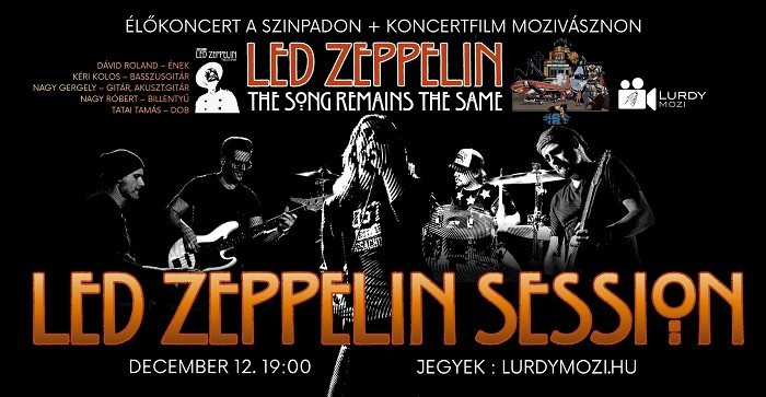 Led Zeppelin dalok élőben és a mozivásznon