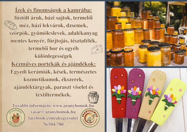Aranyhomok Portéka Piac nyílik