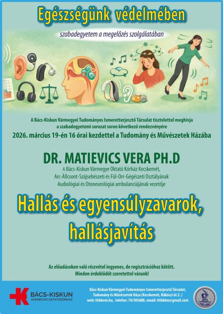 Előadás a hallás- és egyensúlyzavarokról