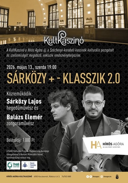 Ifj. Sárközy Lajos hegedűművész és Balázs Elemér zongoraművész koncertje Kecskeméten