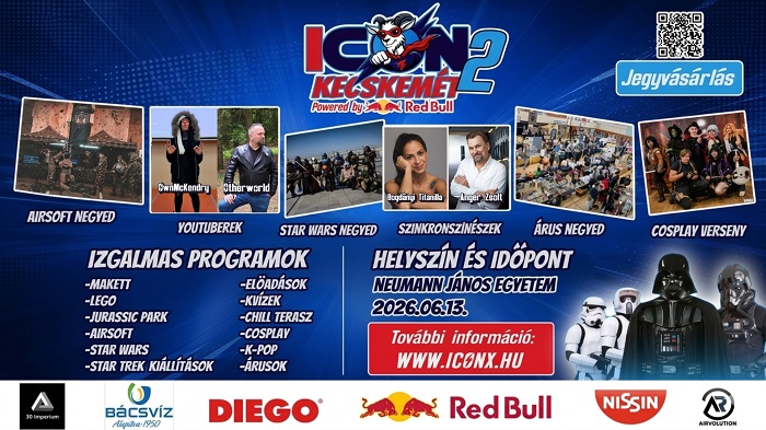 iCon2 – Kecskemét válik a geek kultúra központjává idén