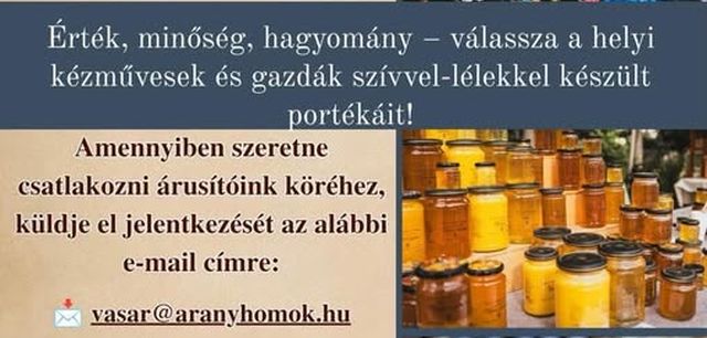 Aranyhomok Portéka Piac a Múzeumok Éjszakáján
