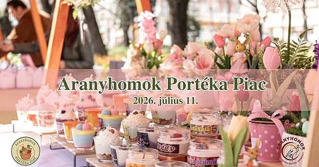 Szombaton ismét Aranyhomok Portéka Piac lesz